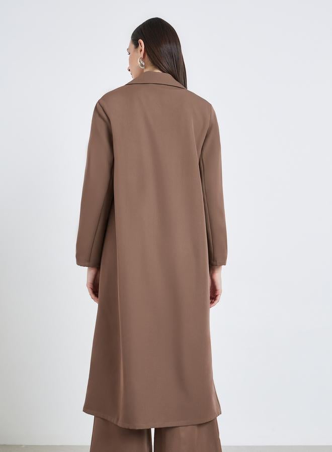 ستايلي كيمونو بليزر بأزرار وياقة نوتش - Image 4